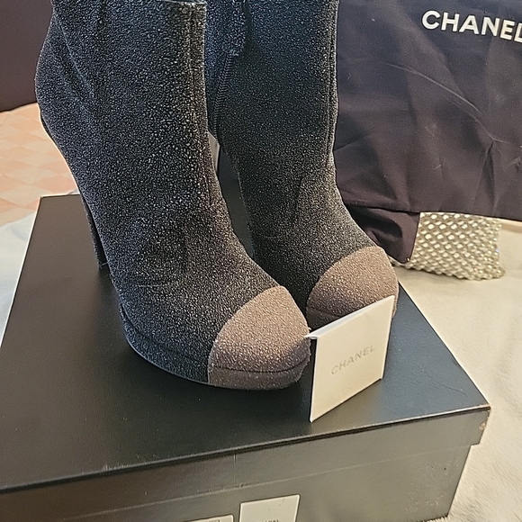 Chanel Black Women's Ankle Boots - Picture 1 of 15